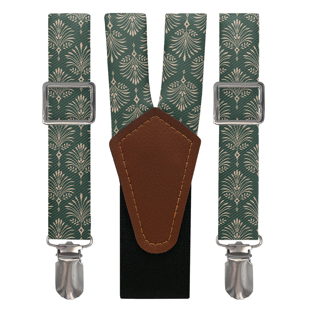 Damask Fan Suspenders - Main View - Knotty Tie Co.