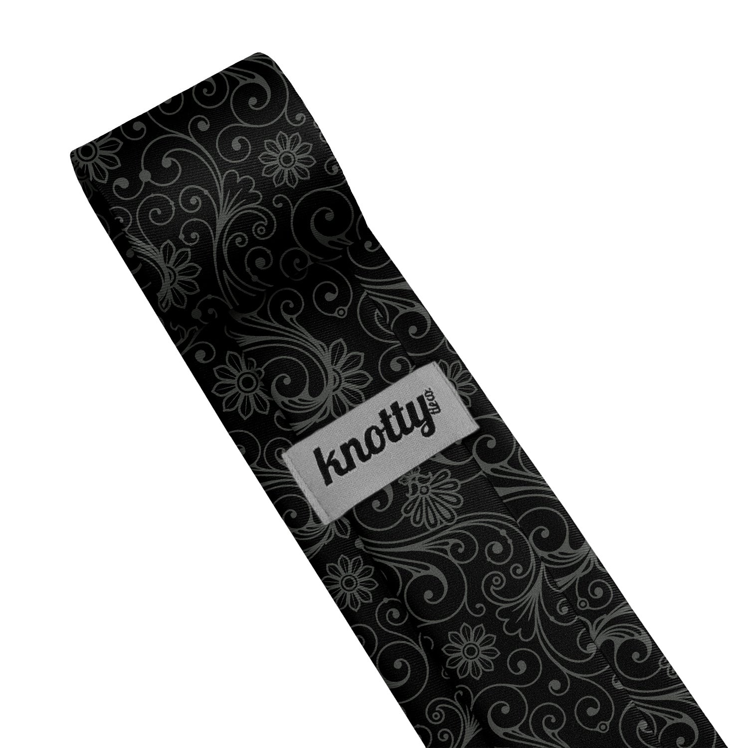 Decadence Paisley Necktie - Tag - Knotty Tie Co.