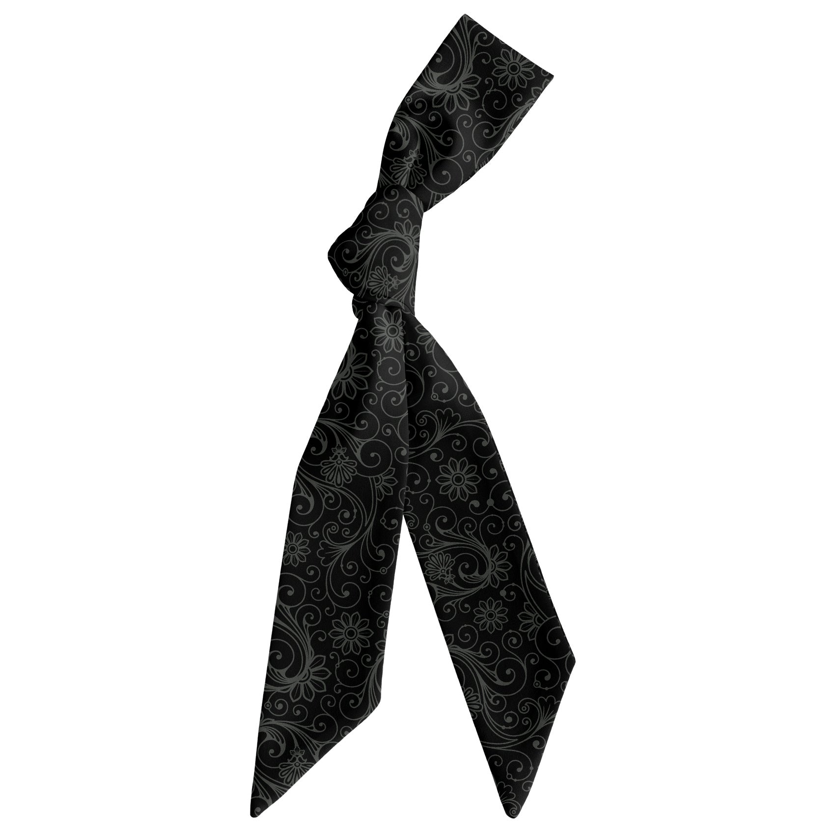 Decadence Paisley Hair Scarf - Scarf Tied Into Knot - Knotty Tie Co.