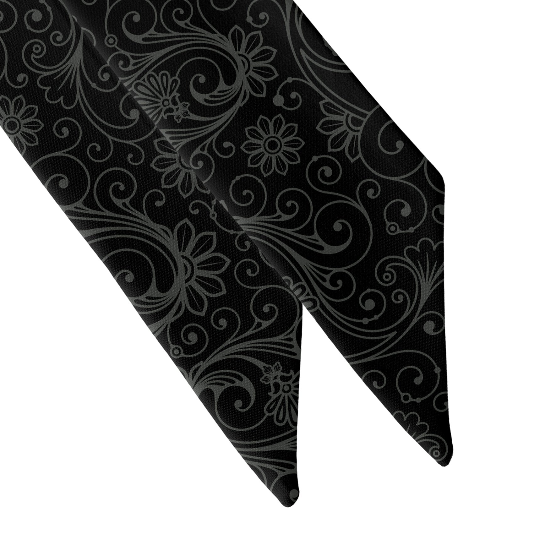 Decadence Paisley Hair Scarf - Scarf Tapered Ends - Knotty Tie Co.