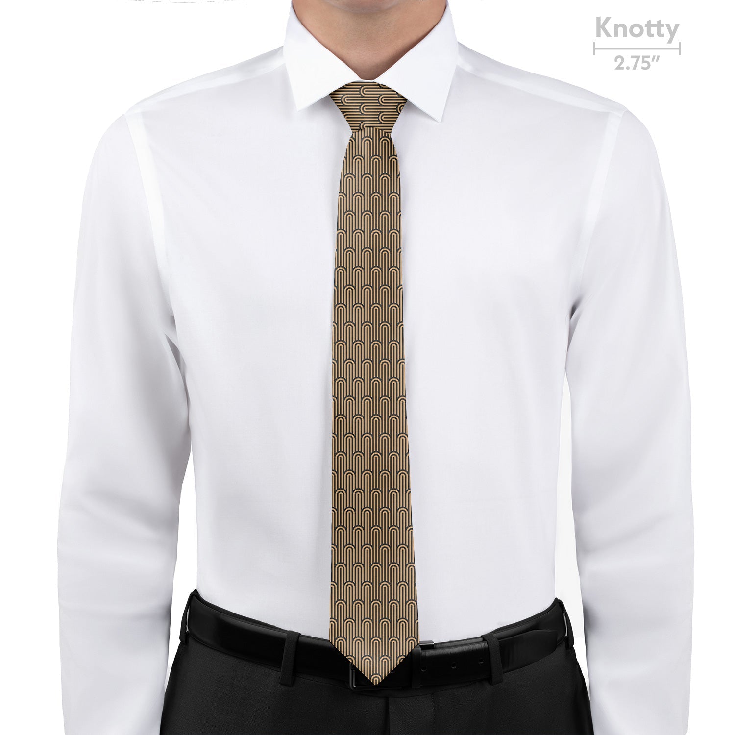 Deco Curves Necktie - Knotty - Knotty Tie Co.