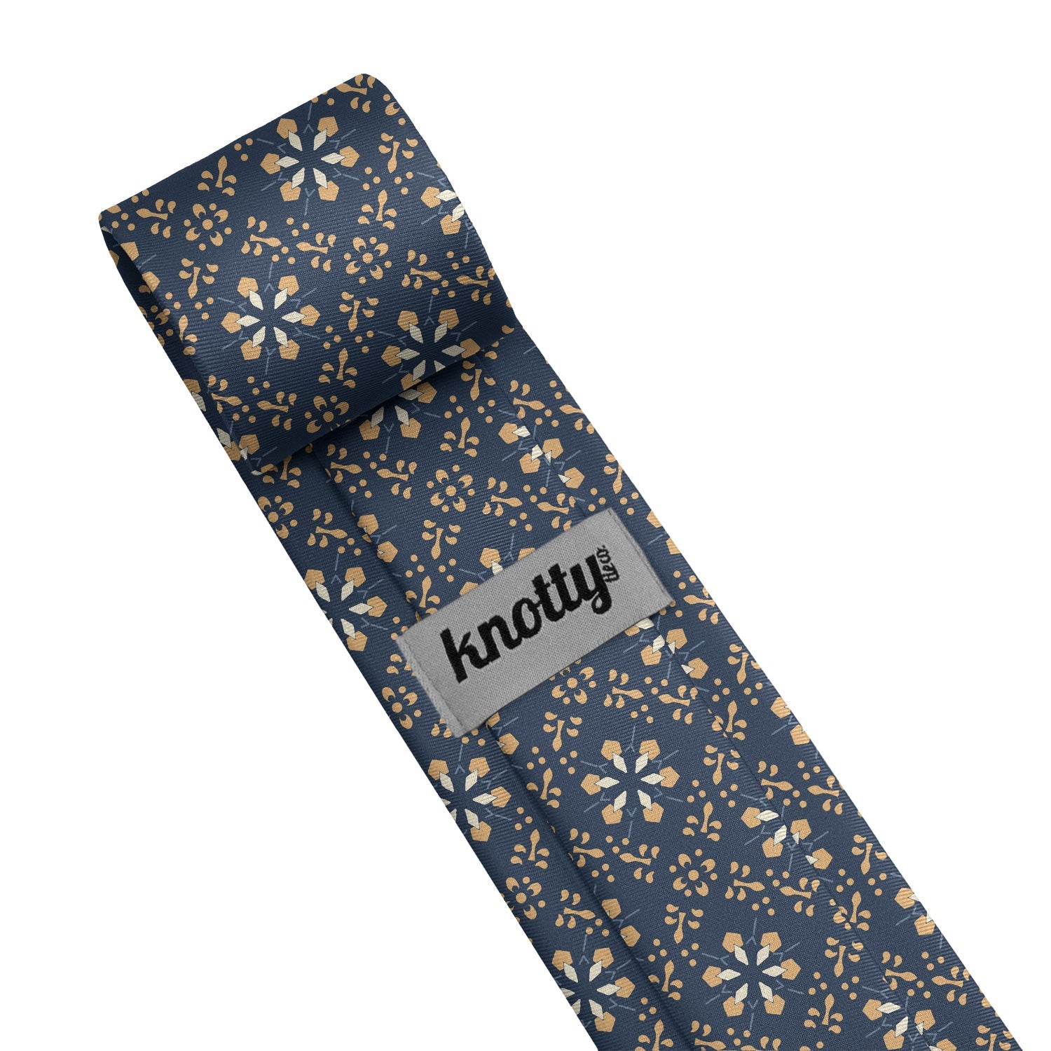 Deco Floral Necktie - Tag - Knotty Tie Co.