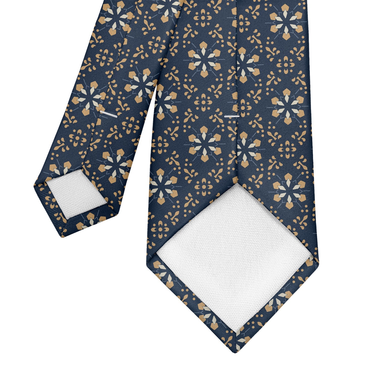 Deco Floral Necktie - Tipping - Knotty Tie Co.