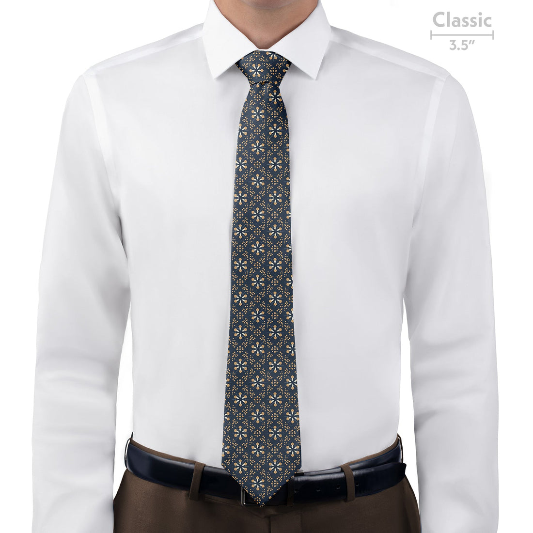 Deco Floral Necktie - Classic - Knotty Tie Co.