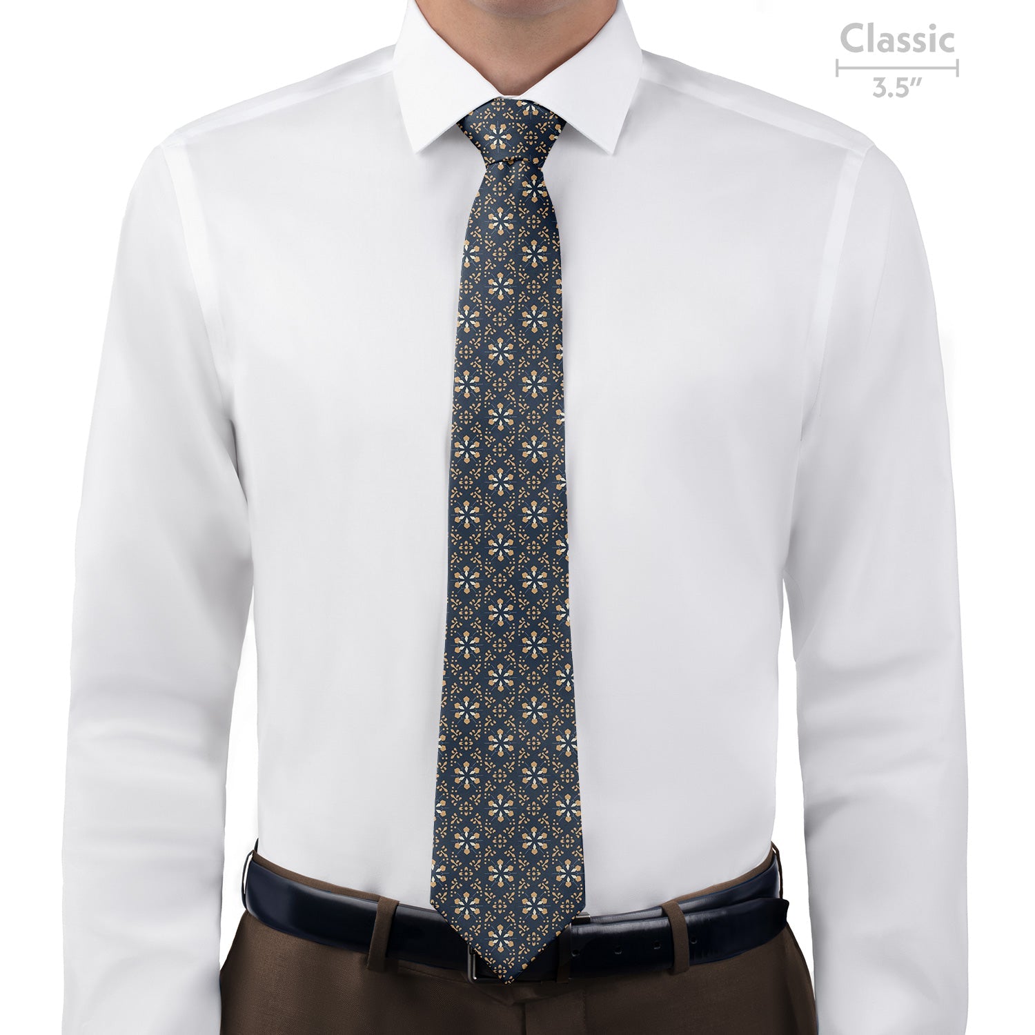 Deco Floral Necktie - Classic - Knotty Tie Co.