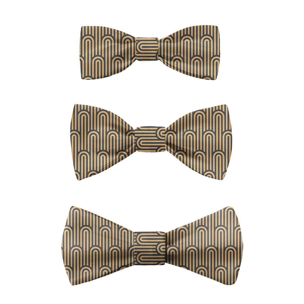 Deco Curves Bow Tie -  -  - Knotty Tie Co.