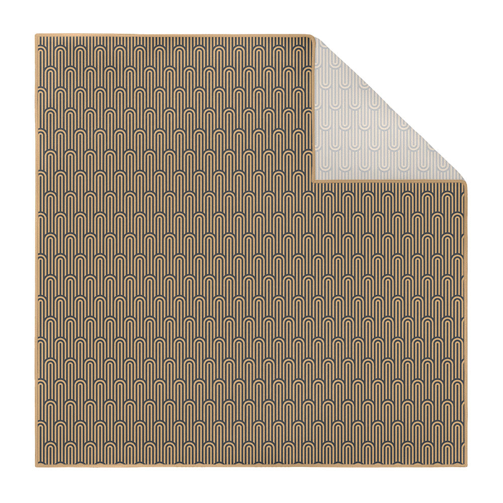Deco Curves Pocket Square - Printed - Knotty Tie Co.