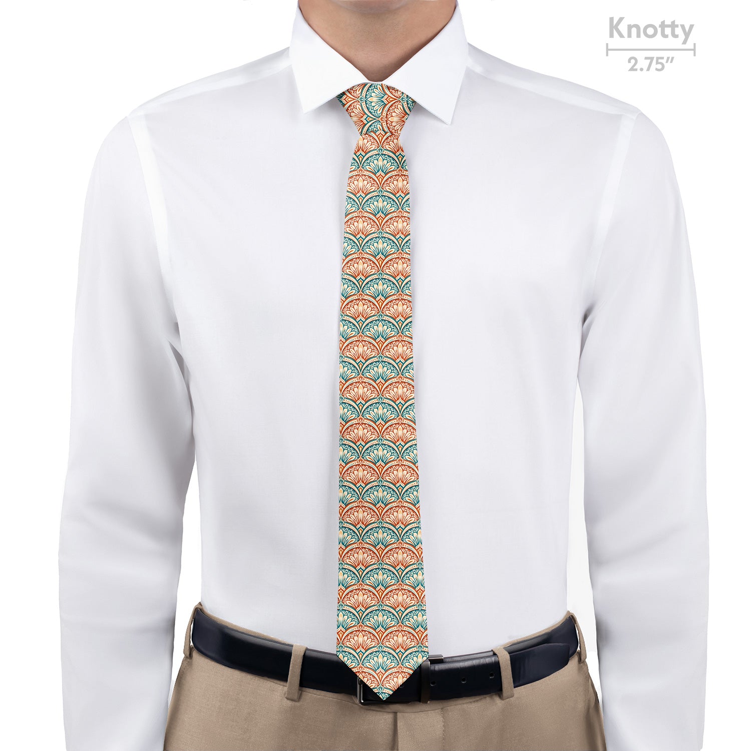Deco Fan Bloom Necktie - Knotty - Knotty Tie Co.