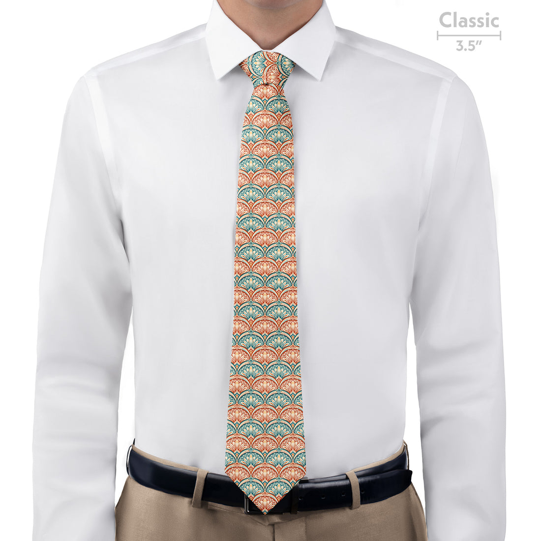 Deco Fan Bloom Necktie - Classic  - Knotty Tie Co.