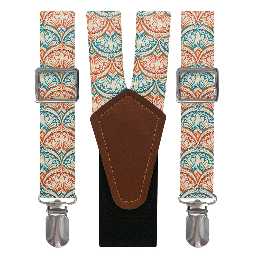 Deco Fan Bloom Suspenders - Main View - Knotty Tie Co.