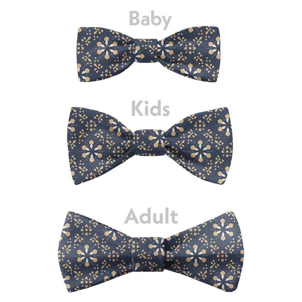 Deco Floral Bow Tie - Bow Sizes - Knotty Tie Co.