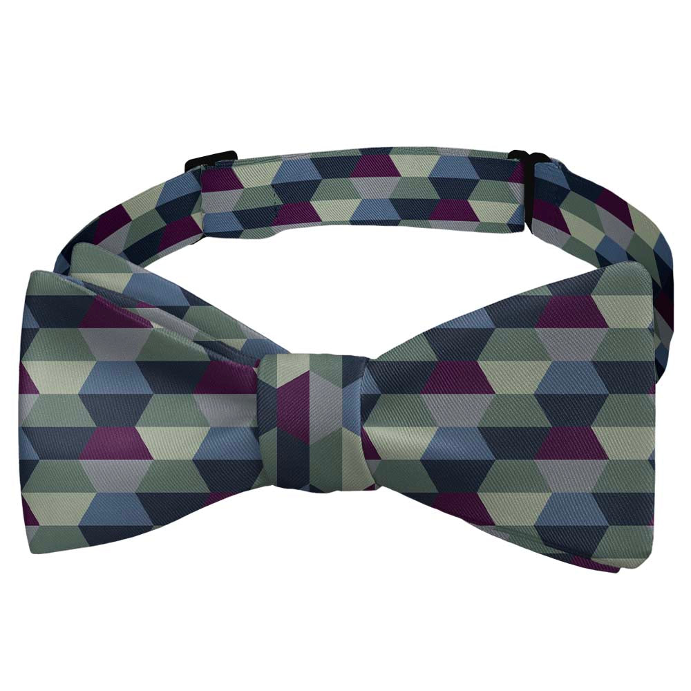 Deco Hex Geometric Bow Tie - Self Tie Bow Tie - Knotty Tie Co.
