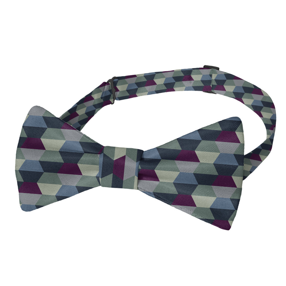 Deco Hex Geometric Bow Tie - Pre-Tied Bow Tie - Knotty Tie Co.