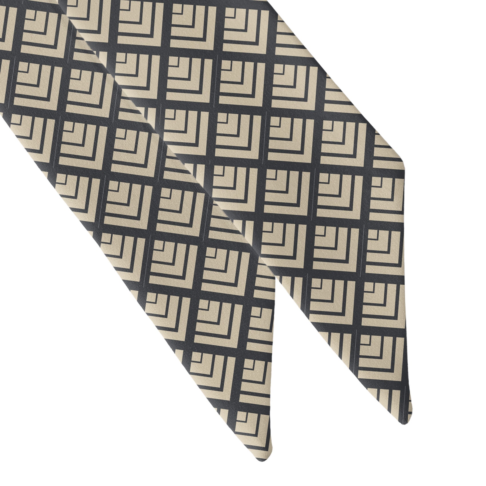Deco Mites Hair Scarf - Scarf Tapered Ends - Knotty Tie Co.