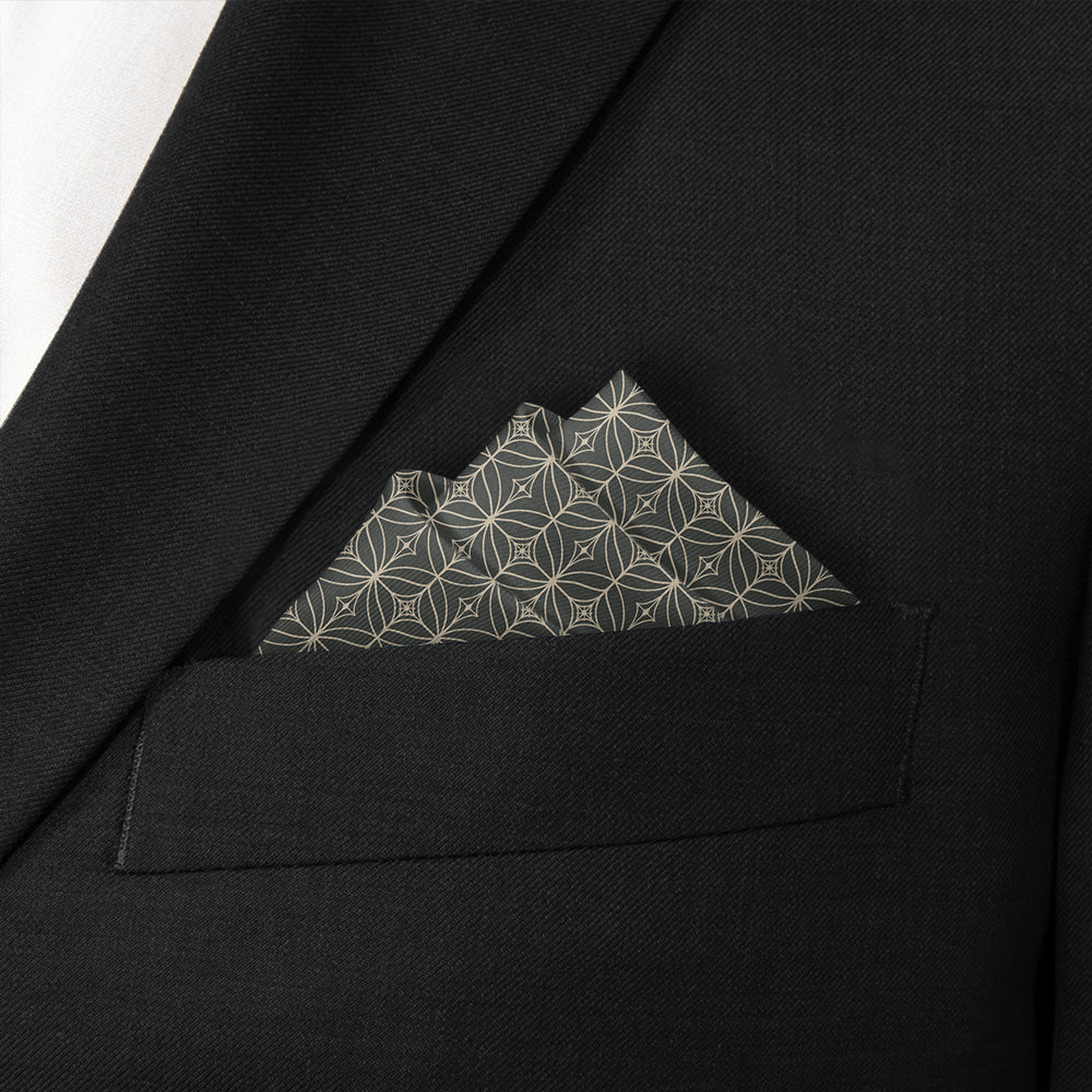 Deco Mosaic Pocket Square - Matching Bow Tie - Knotty Tie Co.