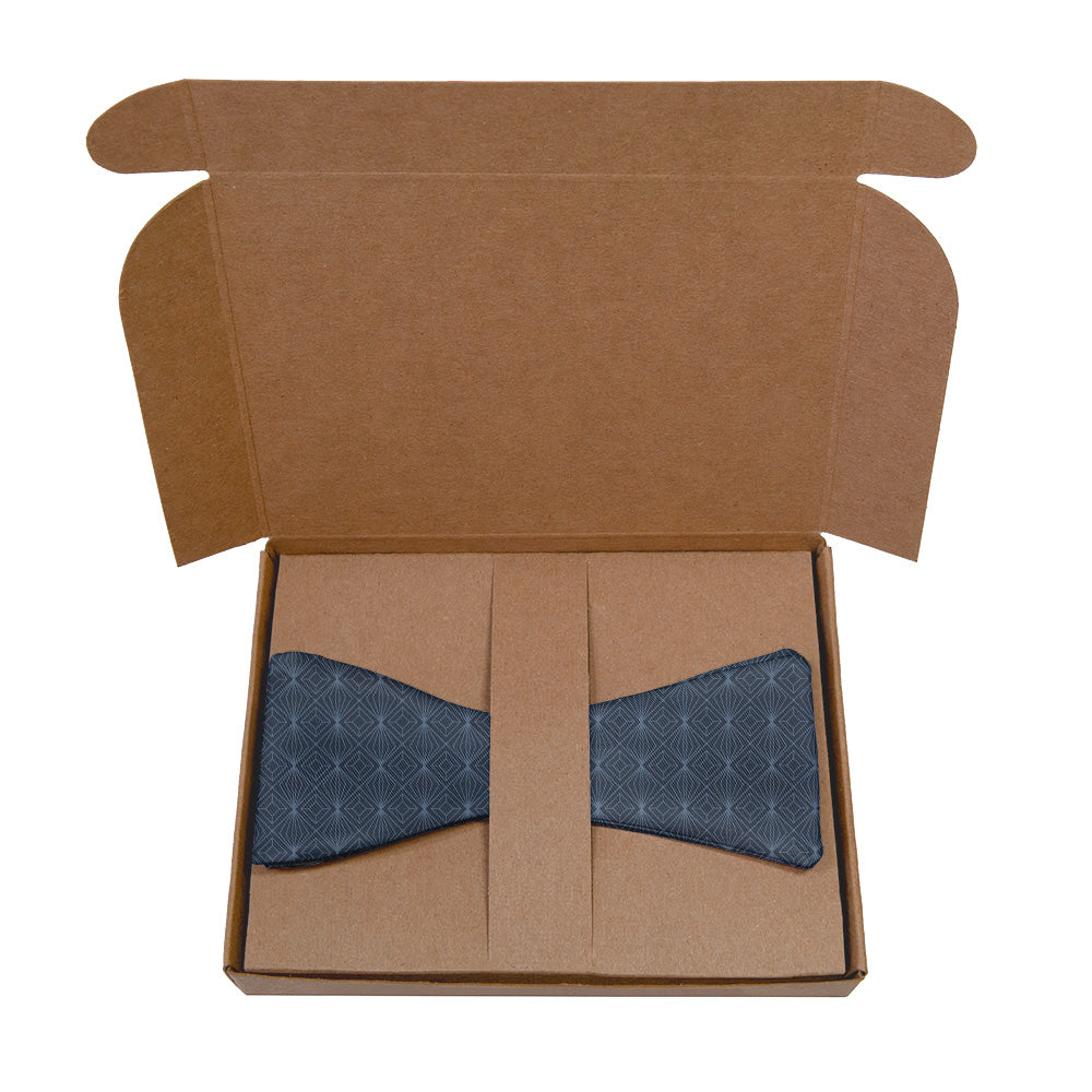 Deco Starburst Bow Tie - Kraft Gift Box Packaging - Knotty Tie Co.