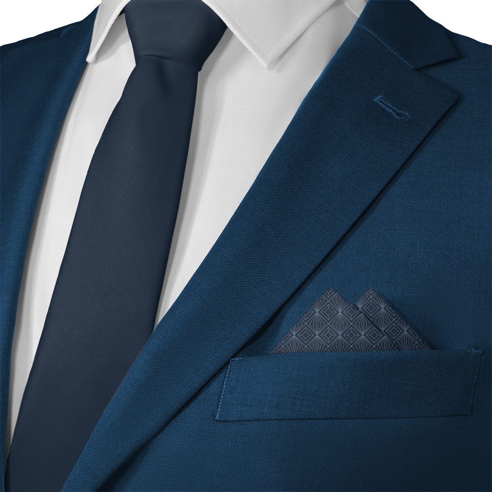 Deco Starburst Pocket Square - 12" Square - Knotty Tie Co.
