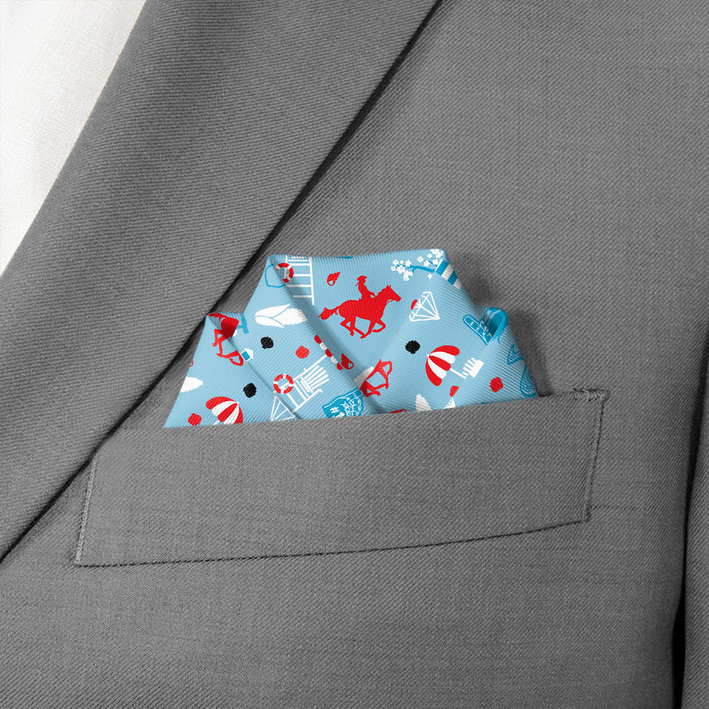 Delaware State Heritage Pocket Square - Scalloped Fold - Knotty Tie Co.