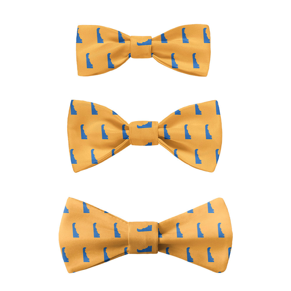 Delaware State Outline Bow Tie -  -  - Knotty Tie Co.