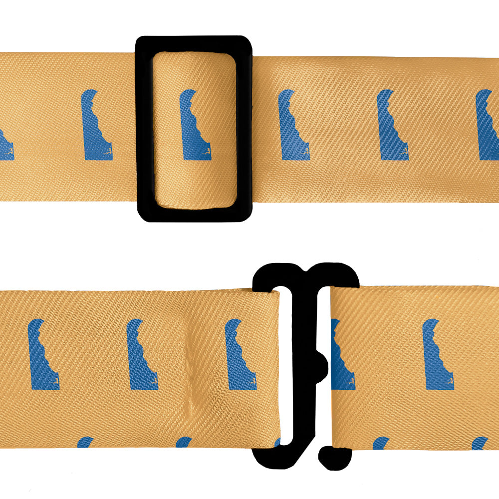 Delaware State Outline Bow Tie - Bow Tie Hardware - Knotty Tie Co.