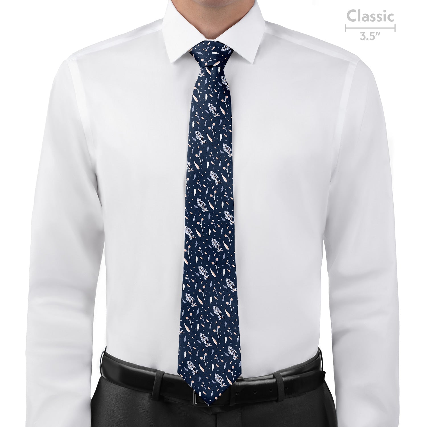 Delicate Floral Necktie - Classic - Knotty Tie Co.