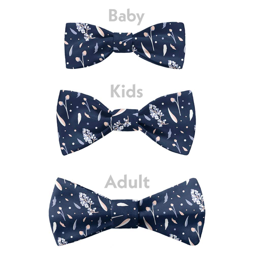 Delicate Floral Bow Tie - Bow Sizes - Knotty Tie Co.