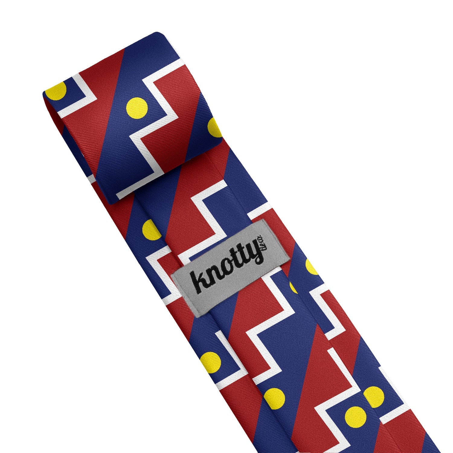 Denver Flag Necktie - Tag - Knotty Tie Co.