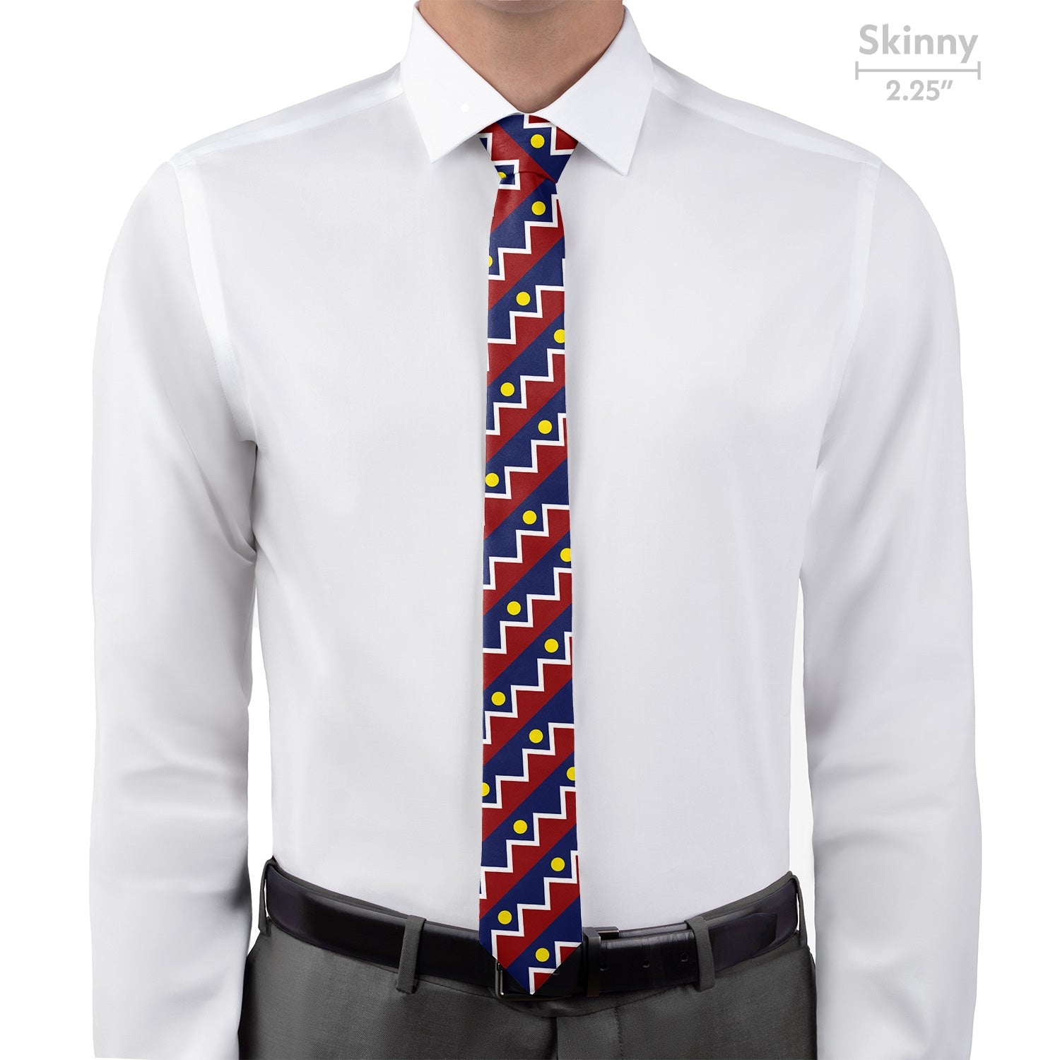 Denver Flag Necktie - Skinny - Knotty Tie Co.