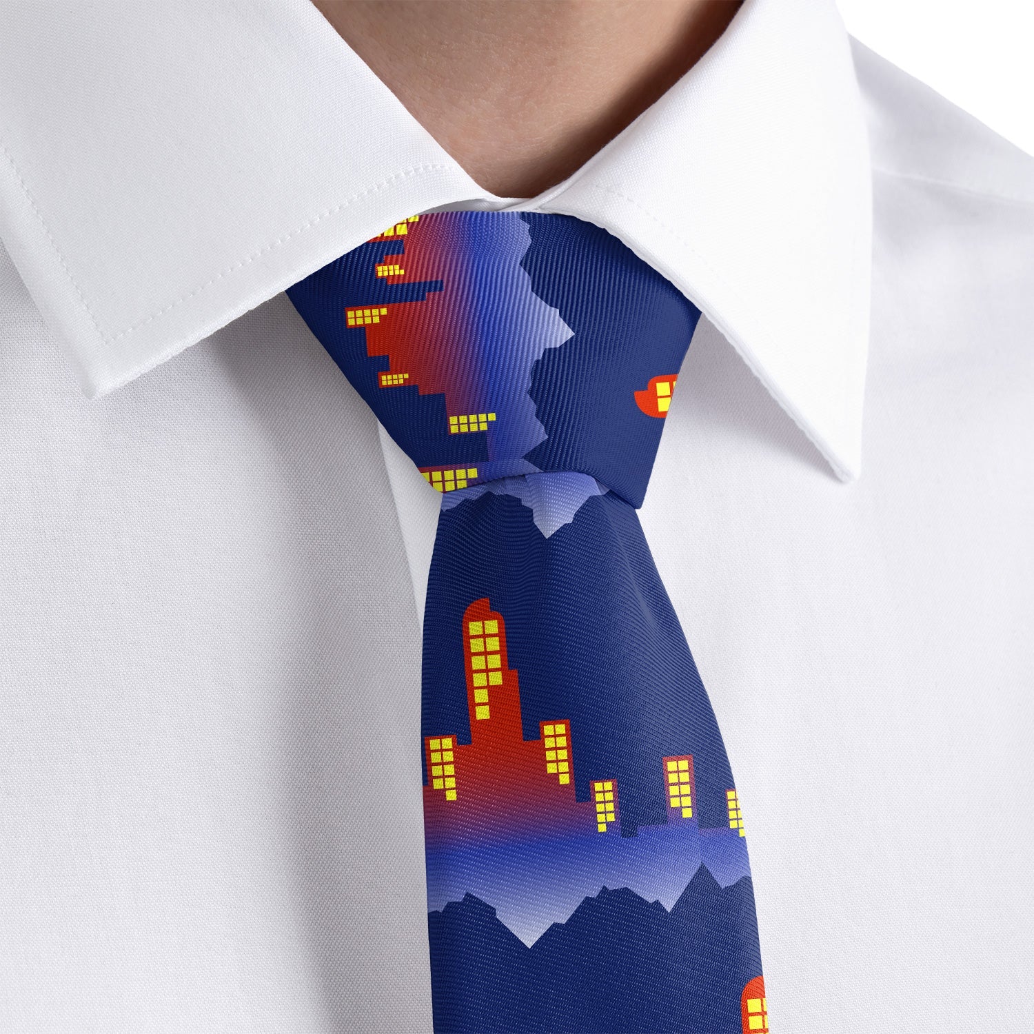 Denver Skyline Necktie - Dress Shirt - Knotty Tie Co.