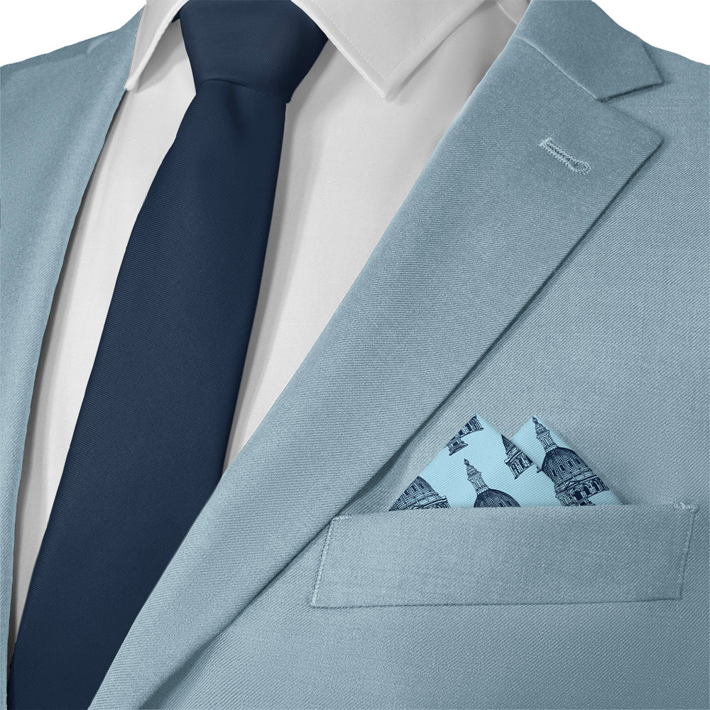 Denver Capitol Pocket Square - 12" Square - Knotty Tie Co.
