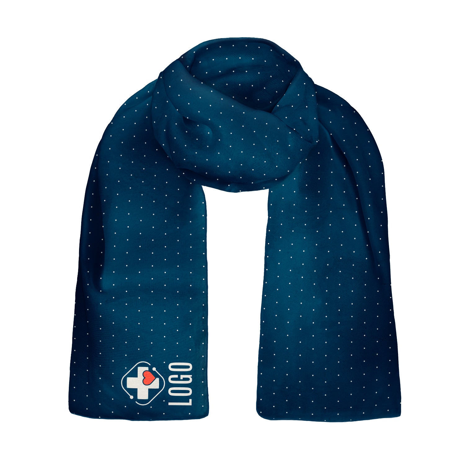Denver Dots 1 60 x 18 Rectangle Chiffon Logo Scarf - Knotty Tie Co.