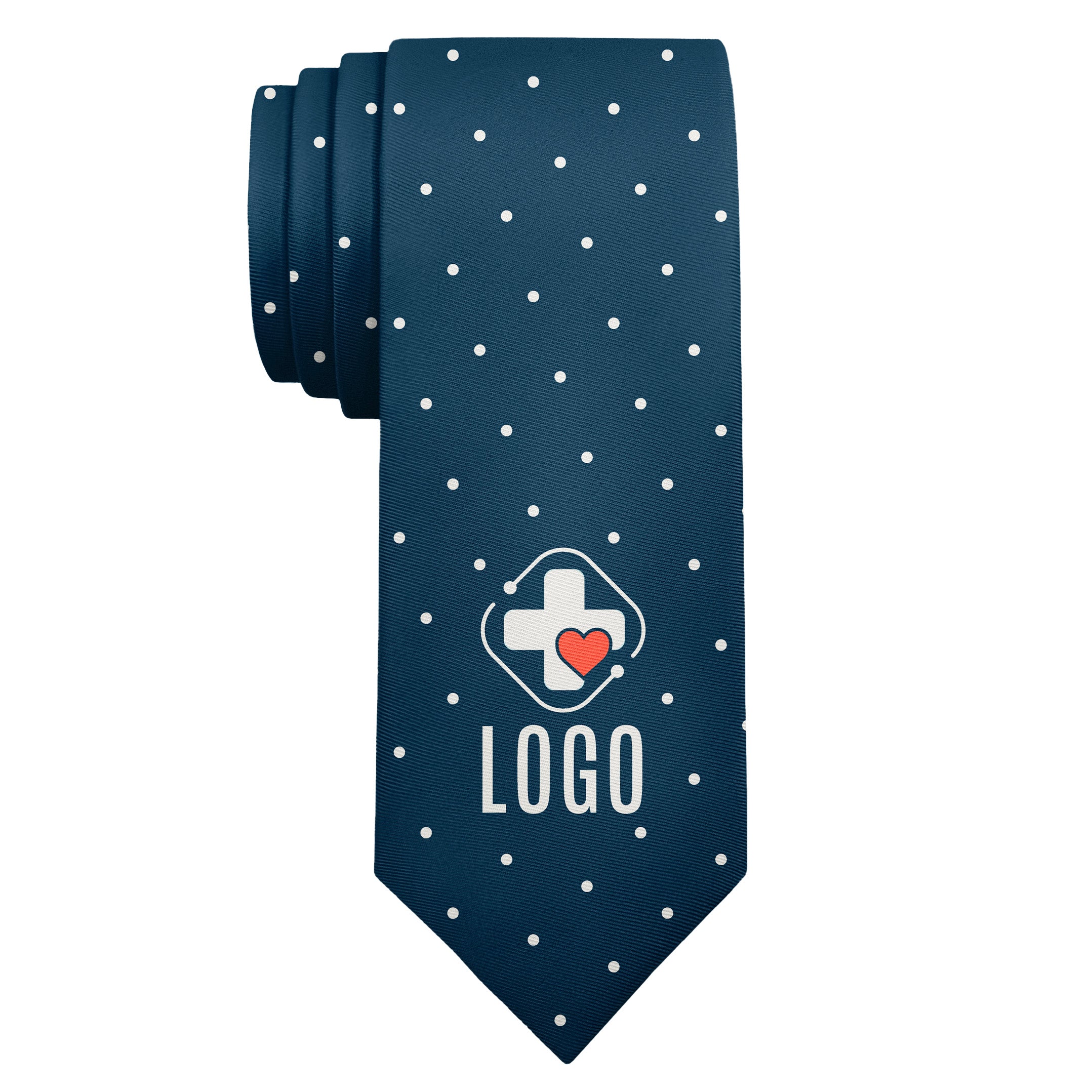 Custom Denver Dots 1 Logo Tie - Long Roll - Knotty Tie Co.