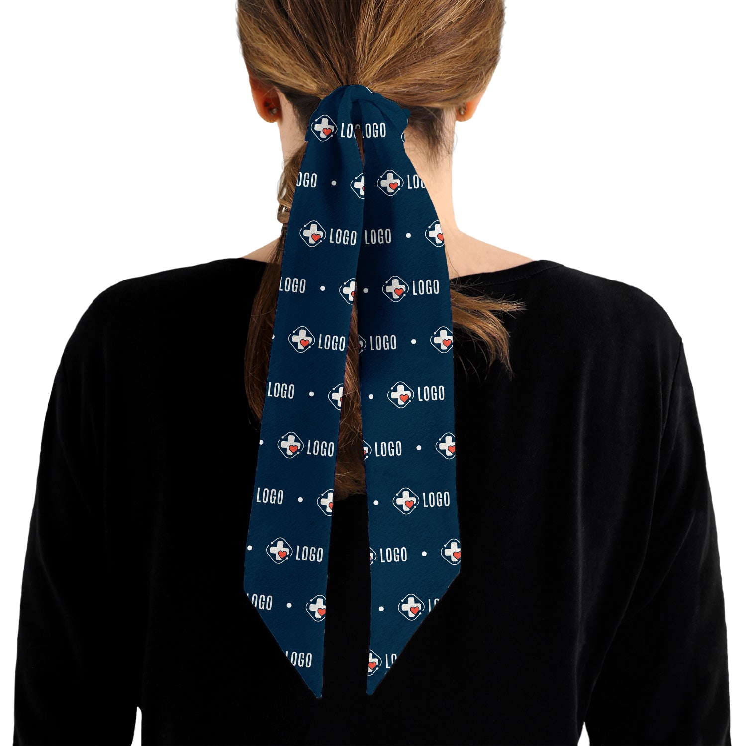 Denver Dots 2 Hair Pony Tail Logo Scarf - Knotty Tie Co.