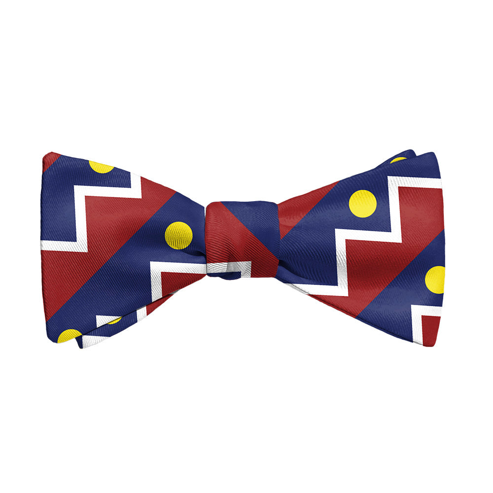 Denver Flag Bow Tie - Adult Standard Self-Tie 14-18" -  - Knotty Tie Co.