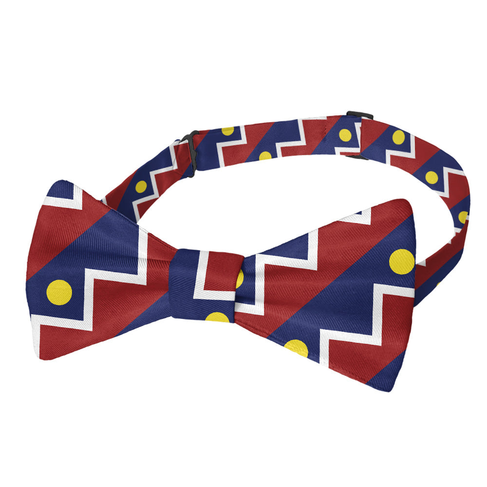 Denver Flag Bow Tie - Pre-Tied Bow Tie - Knotty Tie Co.