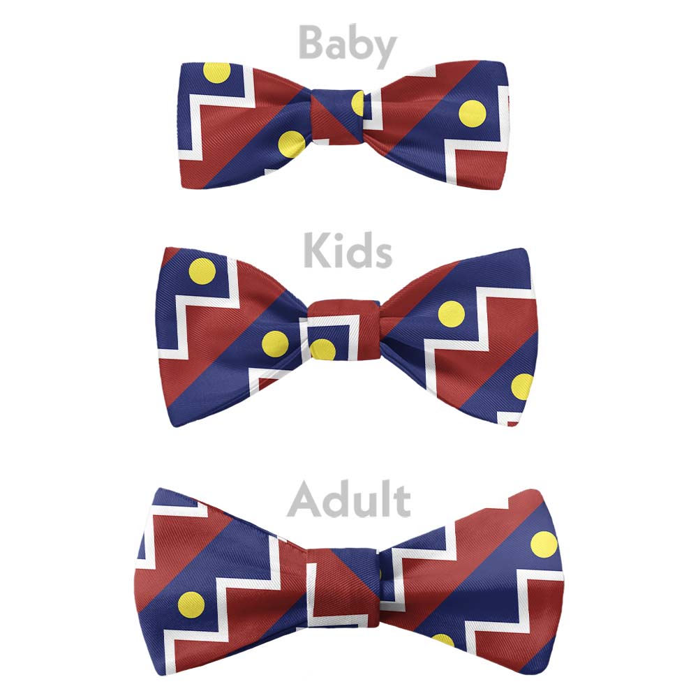 Denver Flag Bow Tie - Bow Sizes - Knotty Tie Co.