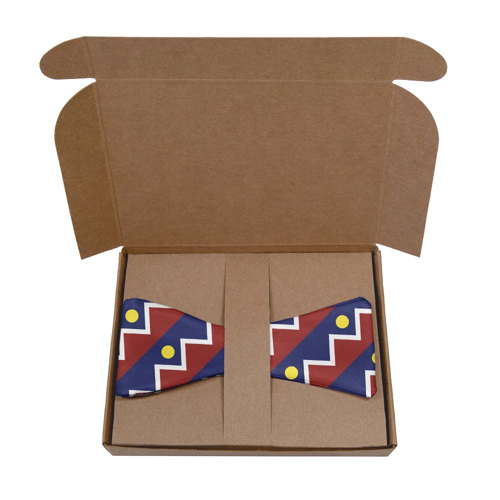 Denver Flag Bow Tie- Kraft Gift Box Packaging - Knotty Tie Co.
