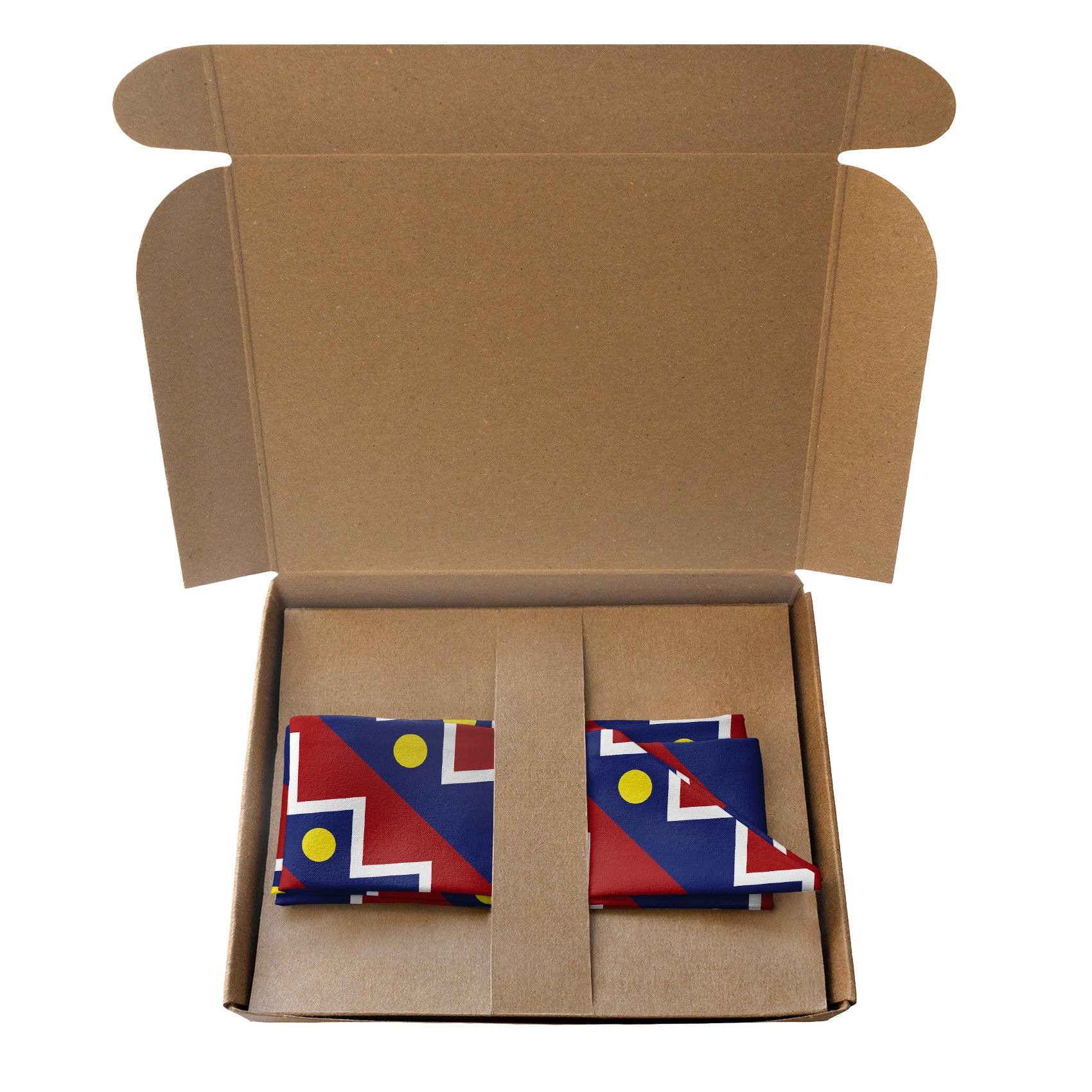 Denver Flag Hair Scarf - Packaging - Knotty Tie Co.