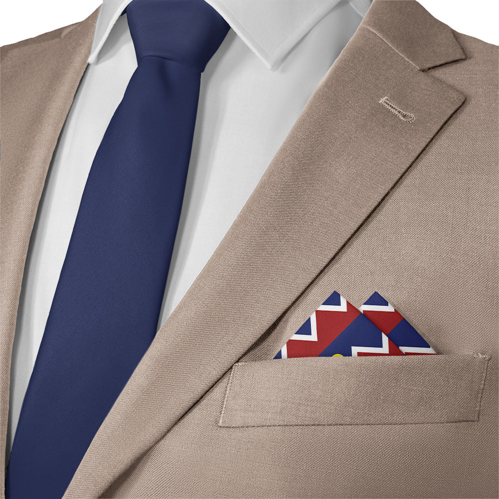 Denver Flag Pocket Square - 12" Square - Knotty Tie Co.
