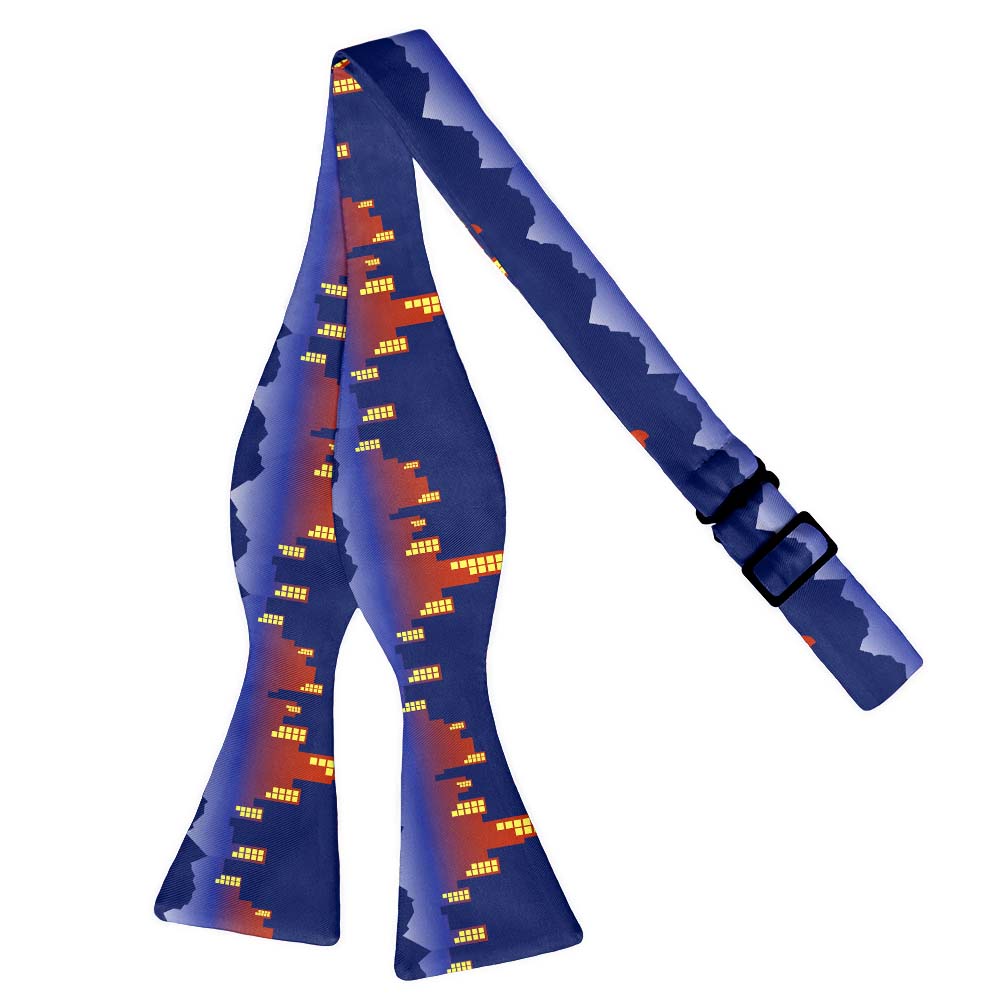 Denver Skyline Bow Tie - Self Tie Flat - Knotty Tie Co.