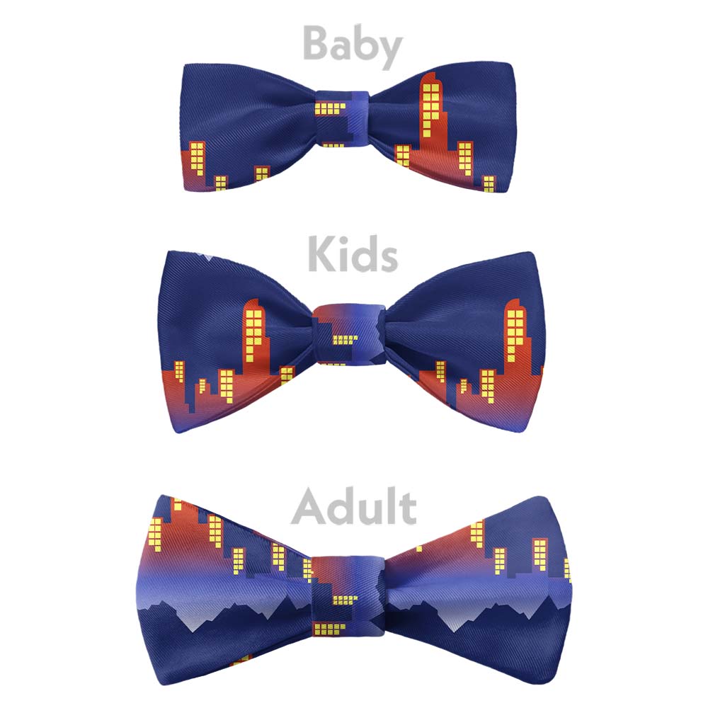 Denver Skyline Bow Tie - Bow Sizes - Knotty Tie Co.