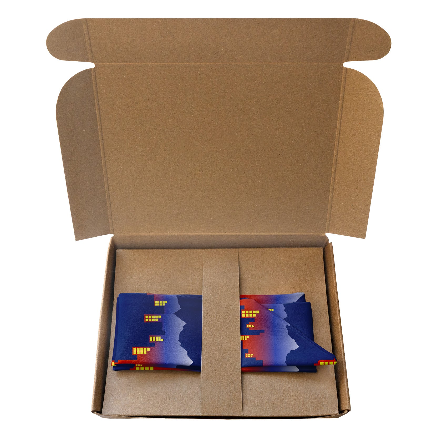 Denver Skyline Hair Scarf - Packaging - Knotty Tie Co.