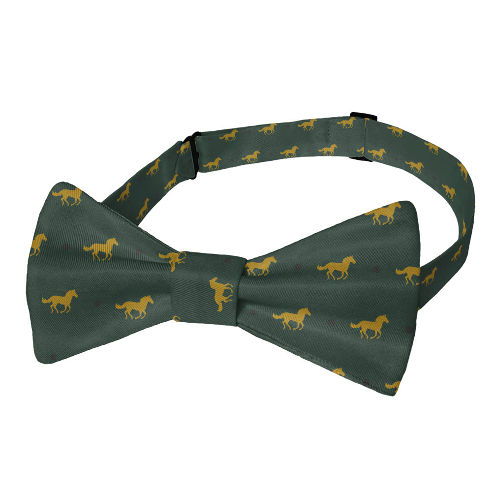 Derby Horses Bow Tie - Adult Pre-Tied 12-22" -  - Knotty Tie Co.
