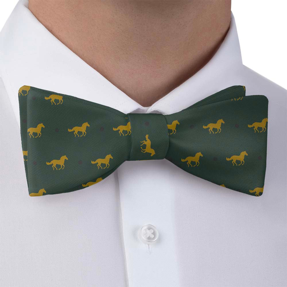 Derby Horses Bow Tie - Bow Tie with Dress Shirt - Knotty Tie Co.
