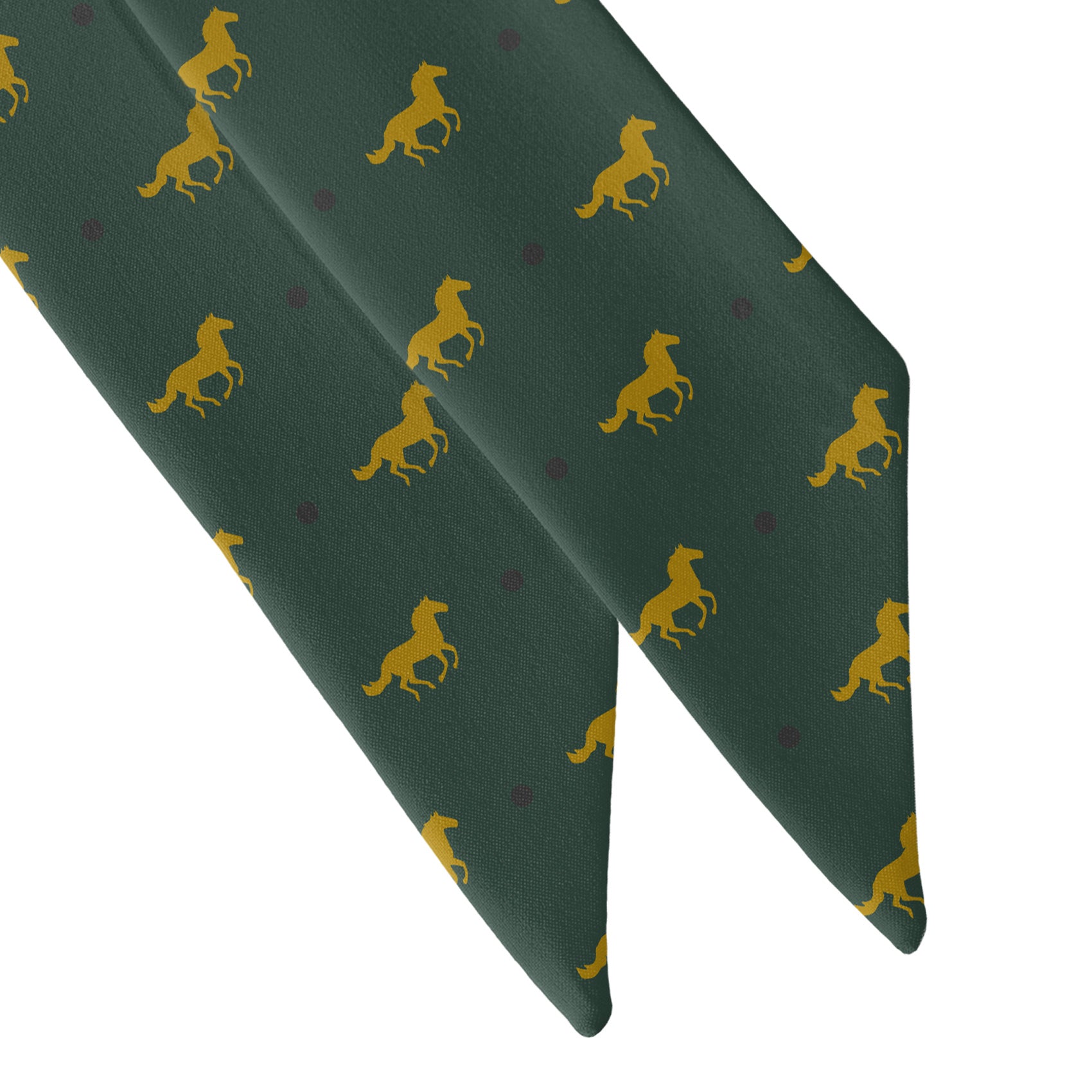 Derby Horses Hair Scarf - Scarf Tapered Ends - Knotty Tie Co.
