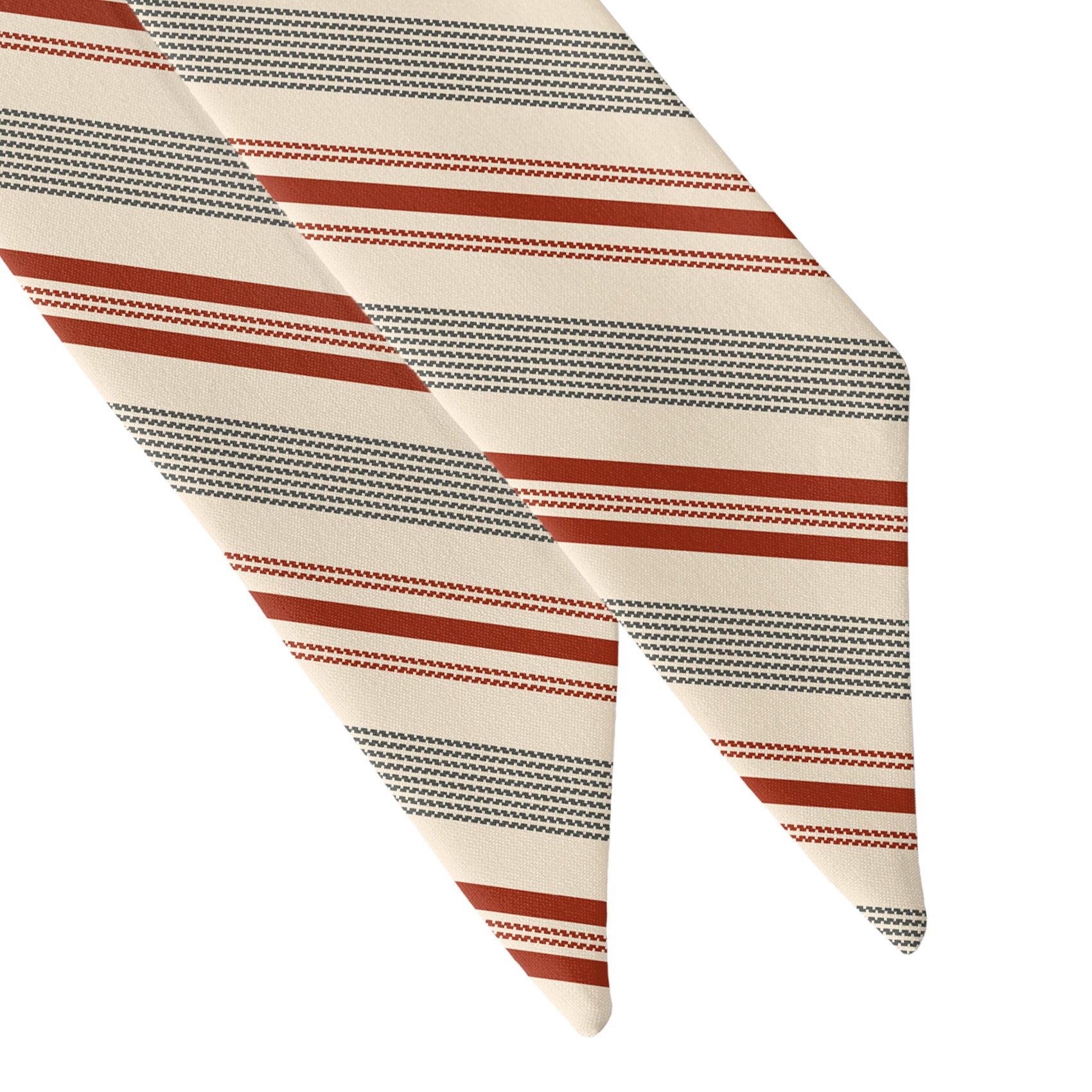 Desert Stripe Hair Scarf - Scarf Tapered Ends - Knotty Tie Co.