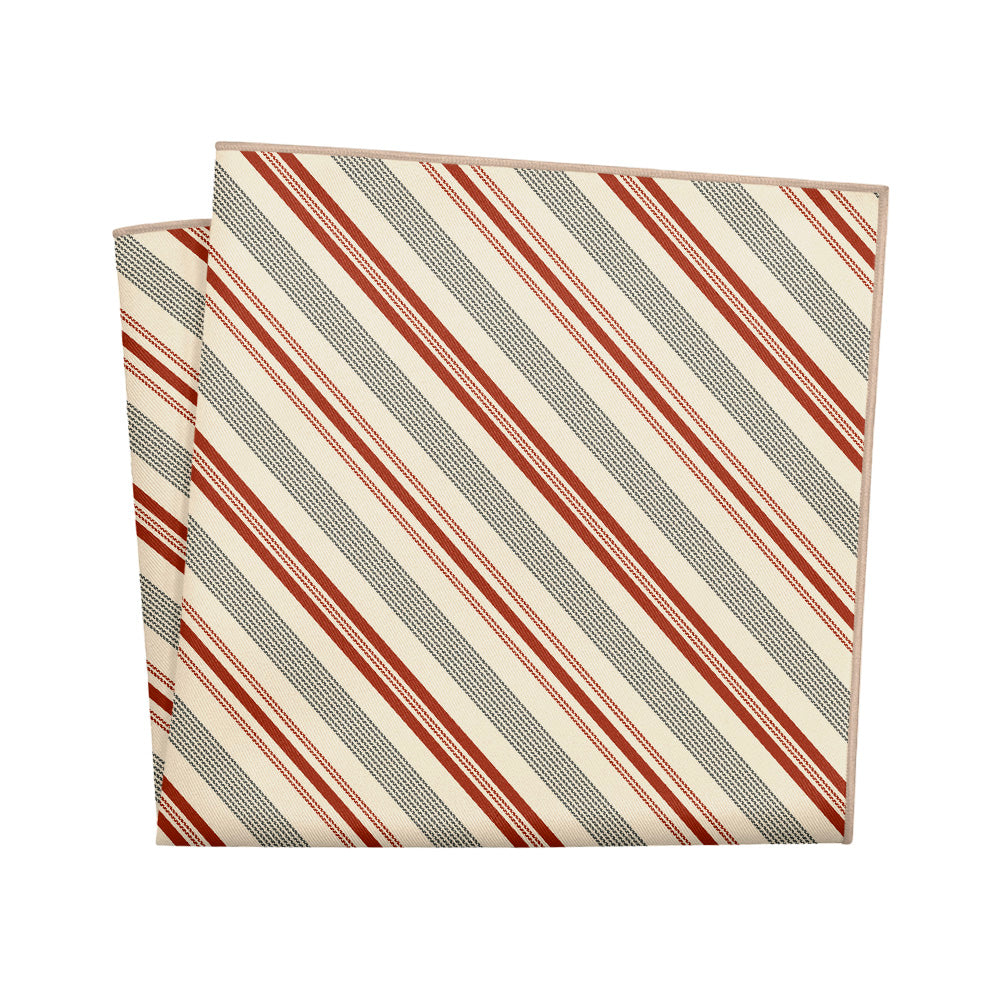 Desert Stripe Pocket Square - 12" Square - Knotty Tie Co.