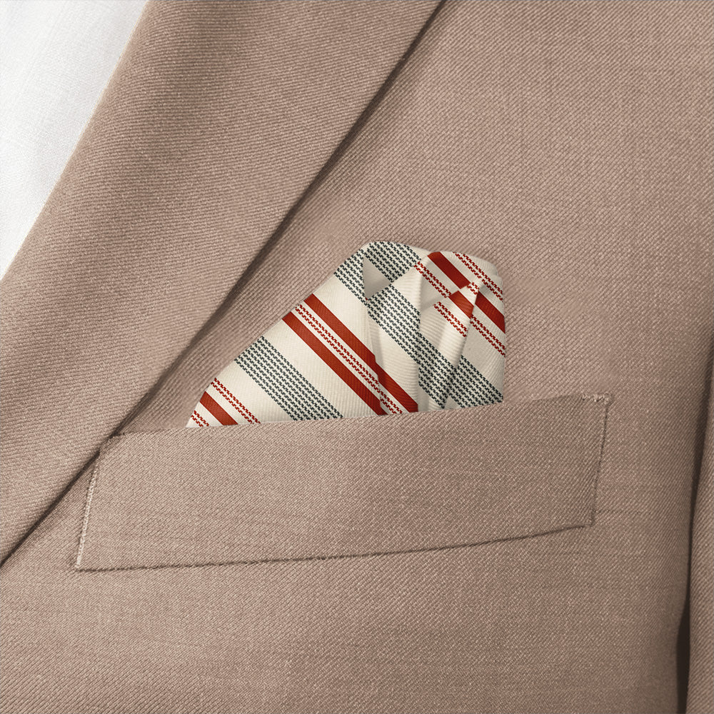 Desert Stripe Pocket Square - Wave Fold - Knotty Tie Co.