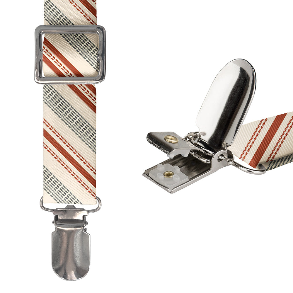 Desert Stripe Suspenders - Hardware and Strap - Knotty Tie Co.