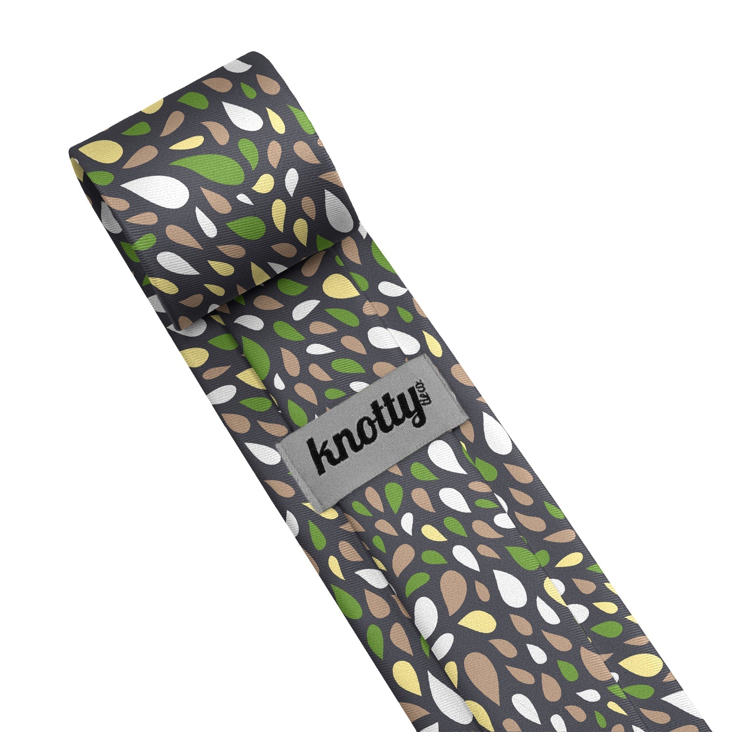 Dew Paisley Necktie - Tag - Knotty Tie Co.